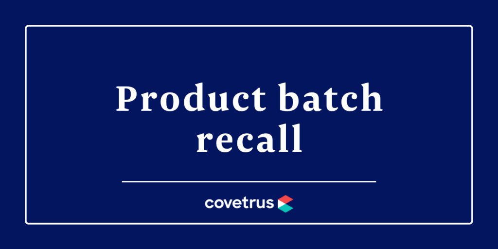 Batch recall banner